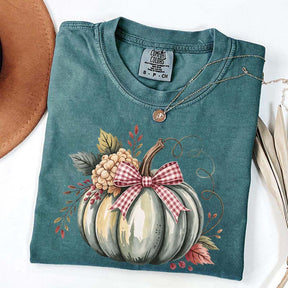 Watercolor Pumpkin Womens Halloween T-Shirt