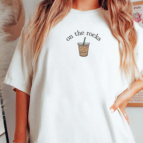 On The Rocks Iced Coffee Lover T-Shirt