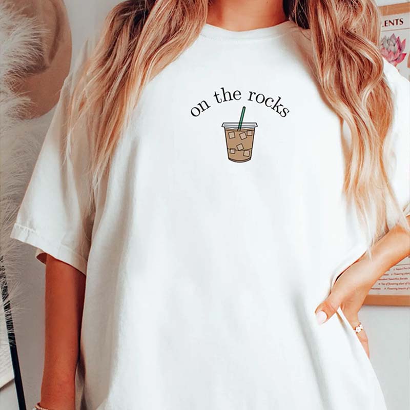 On The Rocks Iced Coffee Lover T-Shirt