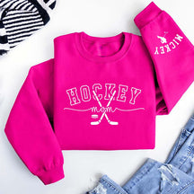 Hockey Mom Kids Name Sweatshirt
