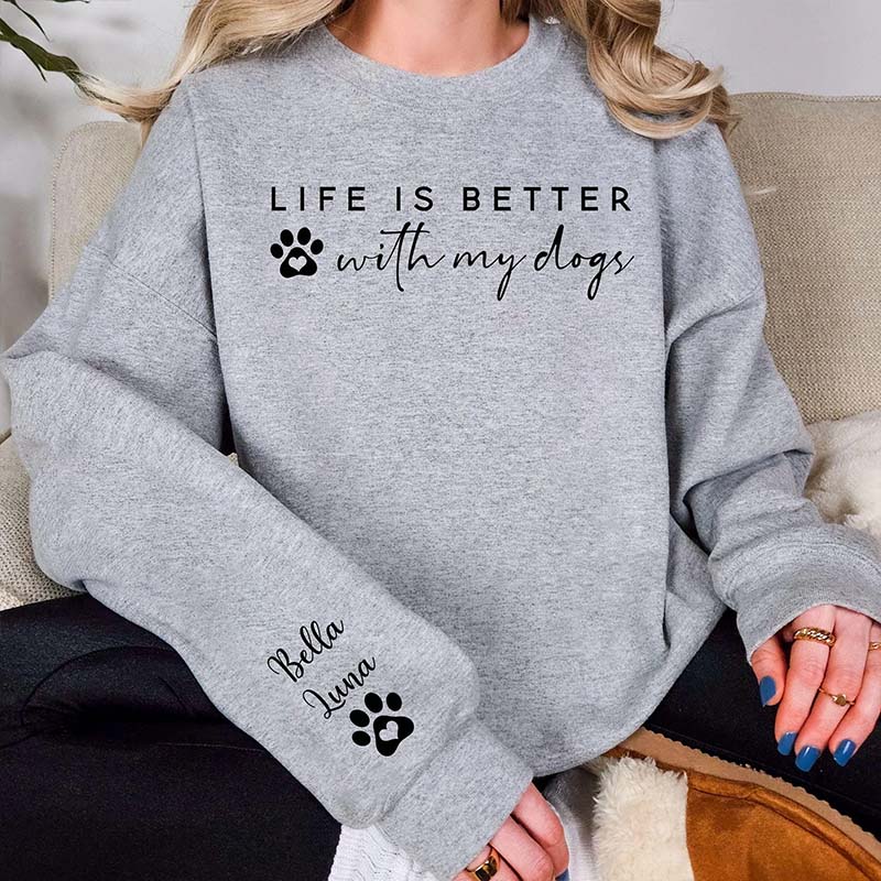 Custom Dog Mom Sweatshirt