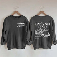 Retro Ski Lodge Warm Winter Sweatshirt