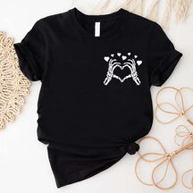 Skeleton Hand Heart T-Shirt