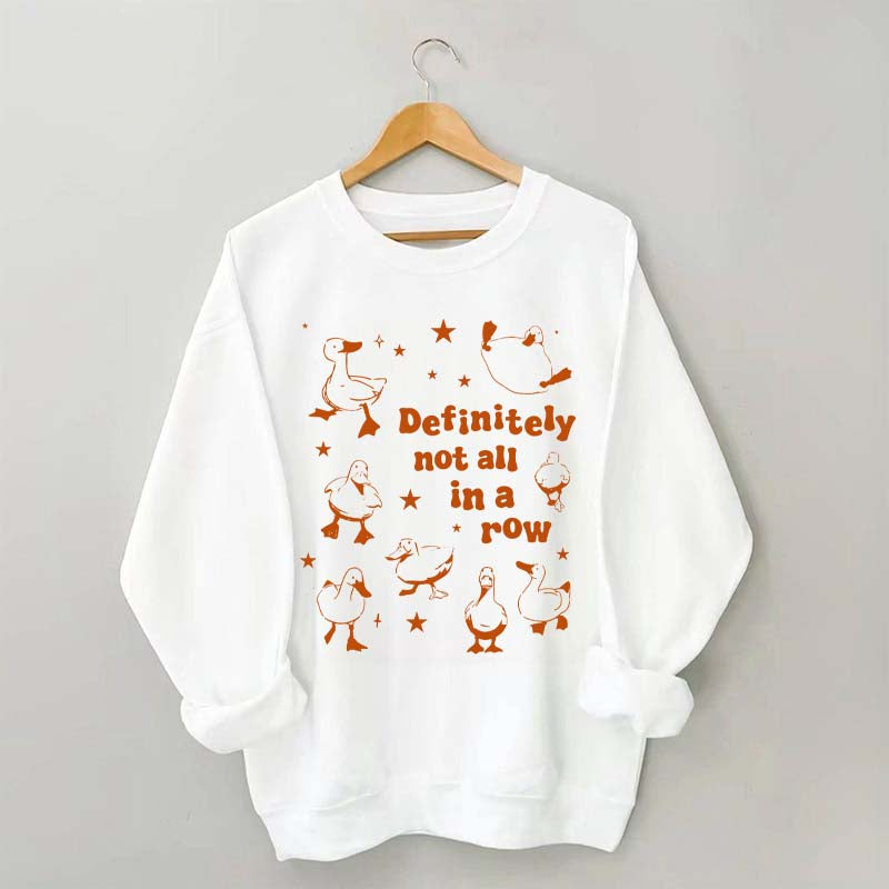 Retro Ducks Not in A Row Sweatshirt