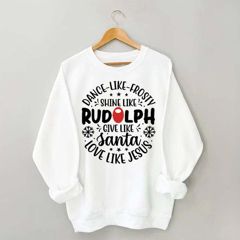 Shine Like Rudolph Heathered Sweatshirt