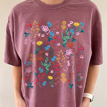 Wildflower Rainbow Floral Best Friend T-Shirt