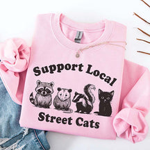Support Local Street Cats Sweatshirt