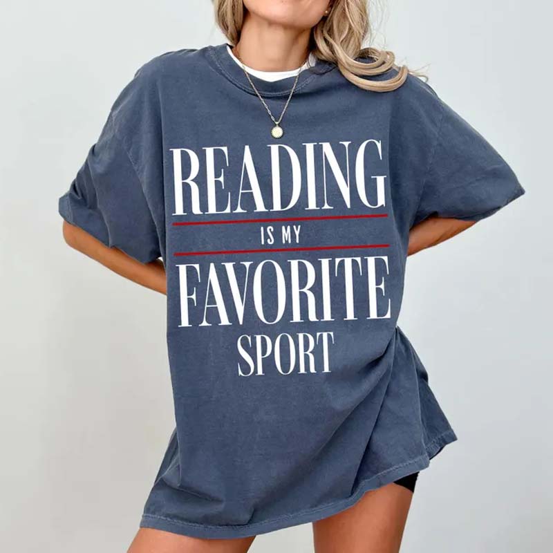 Reading is My Favorite Sport Comfort Colors T-Shirt