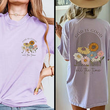 God is Good All the Time Vintage Floral T-Shirt