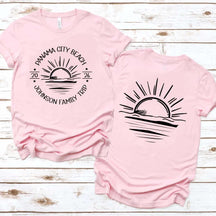 Custom Sun Family Beach Vacation T-Shirt