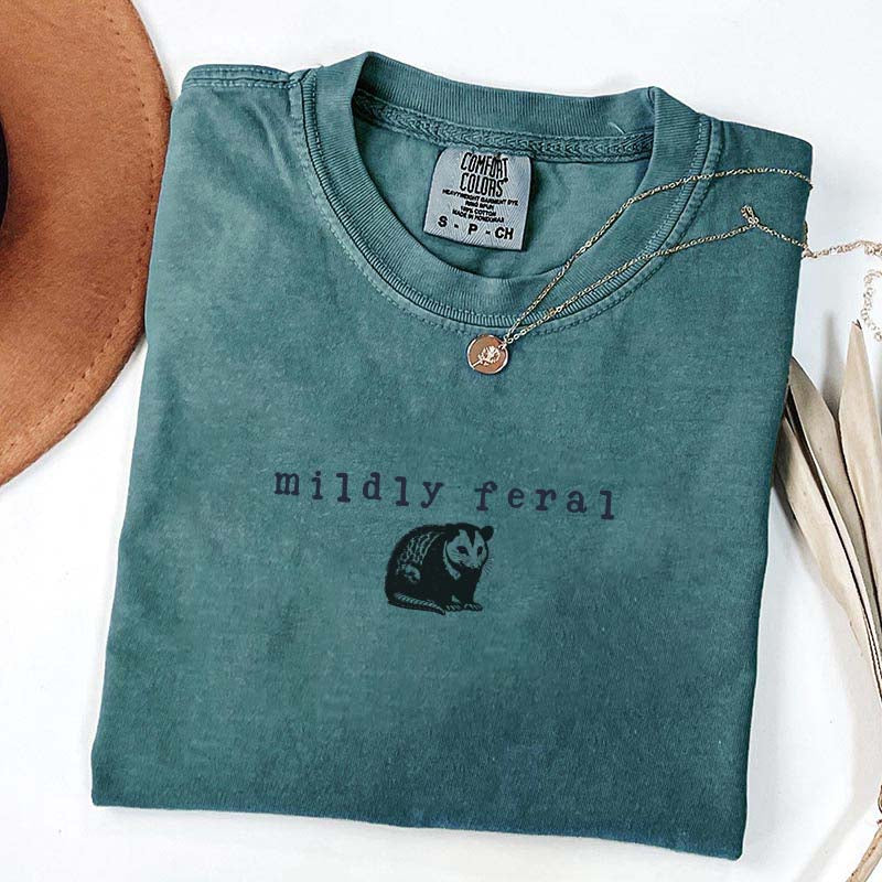 Comfort Colors Mildly Feral Possum T-Shirt