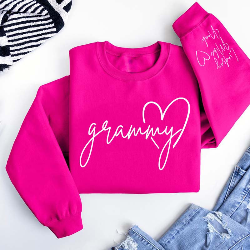 Custom Grandkids Names Grammy Sweatshirt