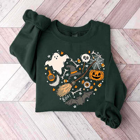Cute Halloween Doodles Hearth Sweatshirt