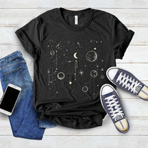 Celestial Astrology Moon Phase Spiritual T-Shirt