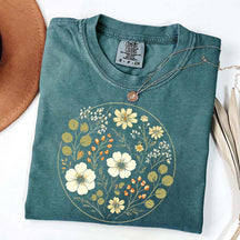 Wildflower Vintage Floral Ring T-Shirt