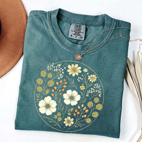 Wildflower Vintage Floral Ring T-Shirt