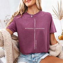 Motherhood Is Kingdom Work Wildflower T-Shirt