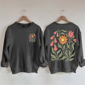 Foxglove Daisy Tulip Sweatshirt