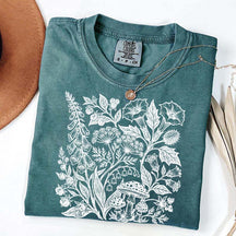 Retro Poisonous Plants Dark Academia Botanical T-Shirt