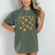 Boho Wildflowers Floral Granma T-Shirt