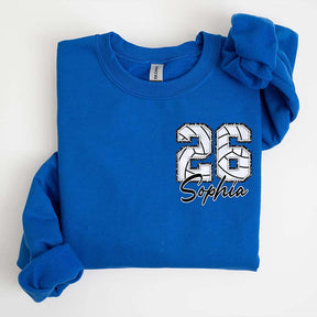 Custom Volleyball Number Sweatshirt