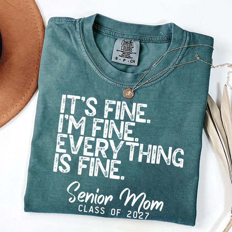 Senior Mom Class of 2027 T-Shirt