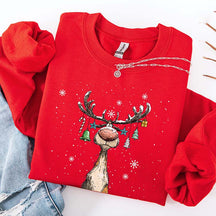 Vintage Reindeer Cute Christmas Sweatshirt