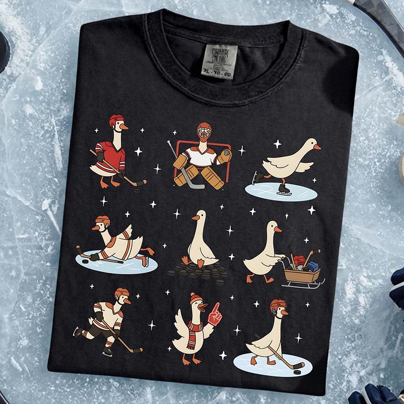 Silly Goose Hockey Winter Sports T-Shirt