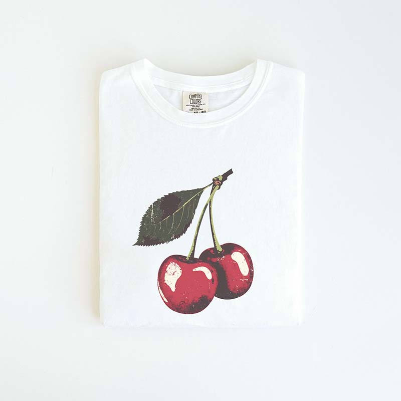 Vintage Cherry Summer Fruit T-Shirt