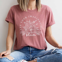 Let Your Imagination Bloom Bookworm T-Shirt