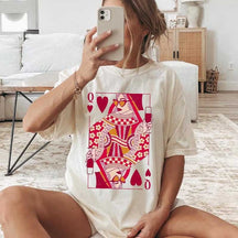 Retro Vintage Queen of Hearts T-Shirt