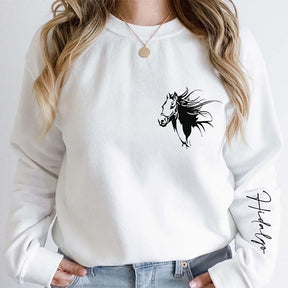 Custom Horse Lover Sweatshirt