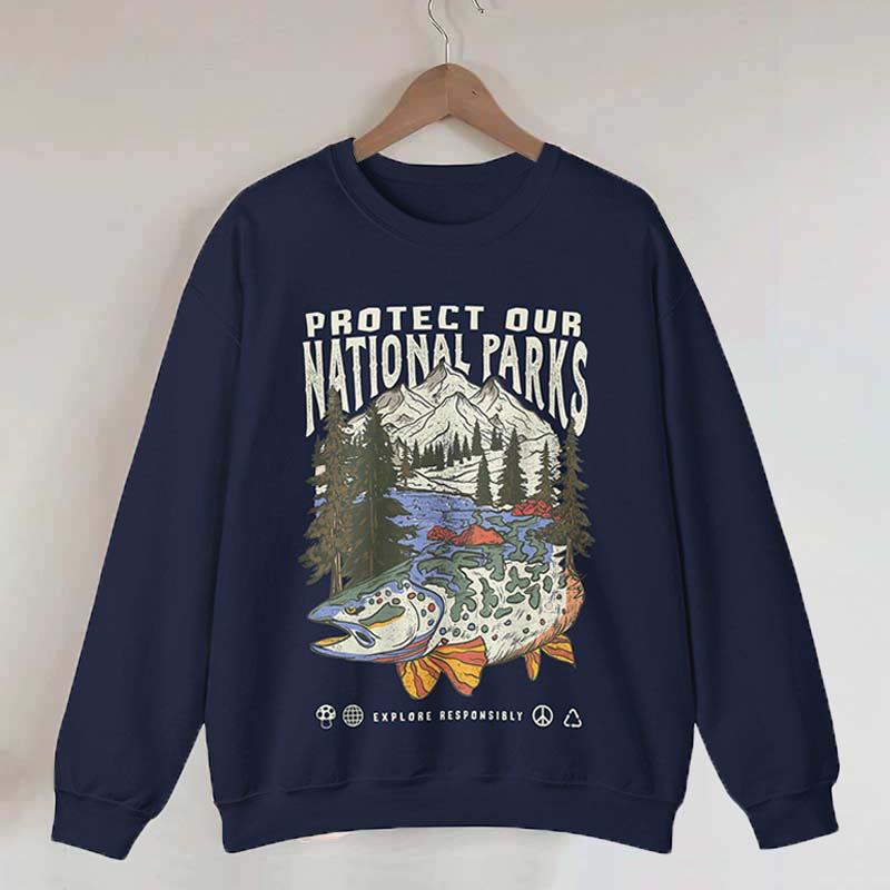 90s National Parks Granola Girl Sweatshirt