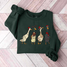 Christmas Ducks Farm Lover Sweatshirt
