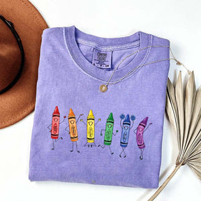 Funny Teacher Life Happy Doodle Back To School T-Shirt