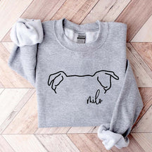 Custom Pitbull Mom Ears Sweatshirt
