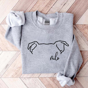Custom Pitbull Mom Ears Sweatshirt
