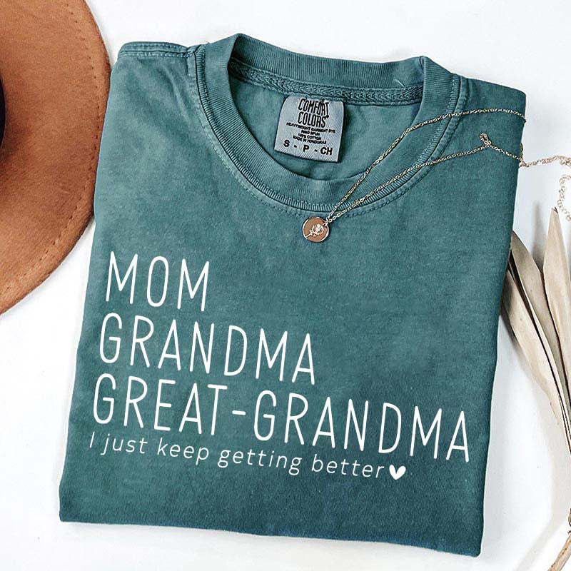 Mom Grandma Great-Grandma Pregnancy Announcement T-Shirt