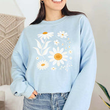 Boho Daisy Floral Sweatshirt