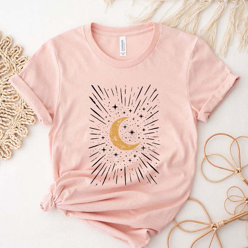 Comfort Colors Boho Moon Celestial T-Shirt
