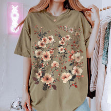 Gardening Fairycore Pressed Wildflower Cottagecore T-Shirt