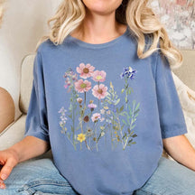 Pressed Flowers Whimsigoth T-Shirt