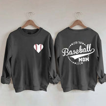 Heart & Baseball Sweatshirt