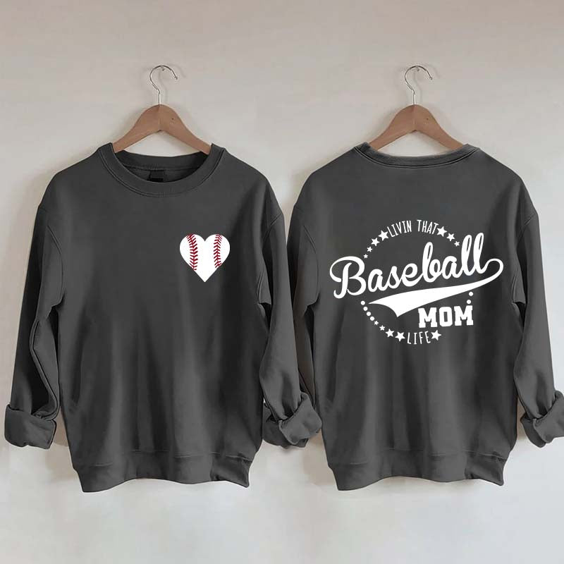 Heart & Baseball Sweatshirt