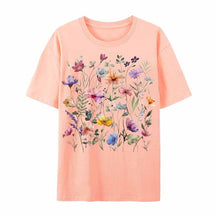 Boho Purple Floral Wildflowers T-Shirt