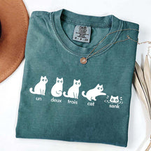 Un Deux Trois Cat Cute T-Shirt