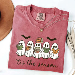 Сute Ghosts Reading Books T-Shirt