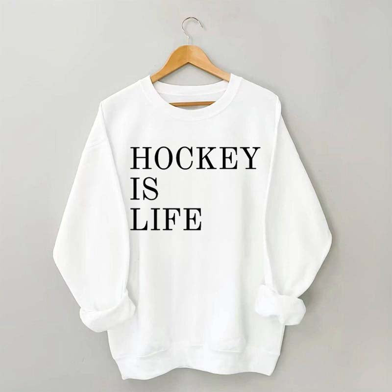 Hockey Is Life Minimalist Sweatshirt