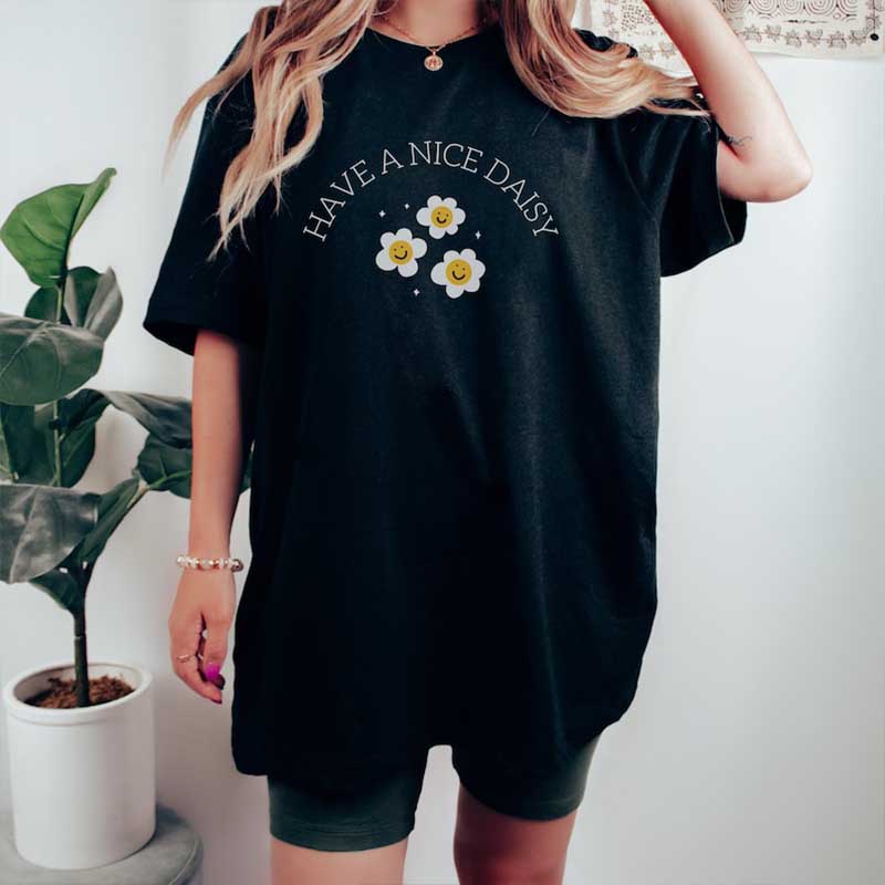 Have A Nice Daisy Happy Face T-Shirt