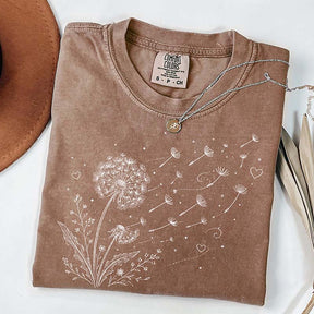 Dandelion Wildflower Comfort Colors T-Shirt